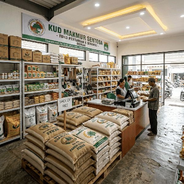Peresmian KDMP Desa Teluk Karangawen Perkokoh Ketahanan Pangan Demak